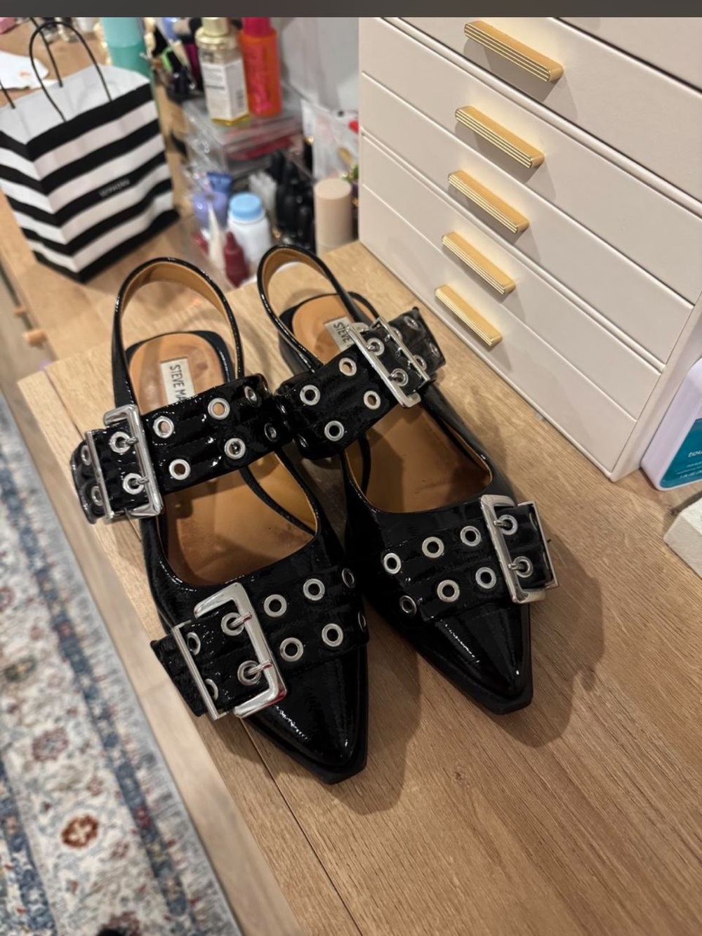Steve Madden Buckle Flats